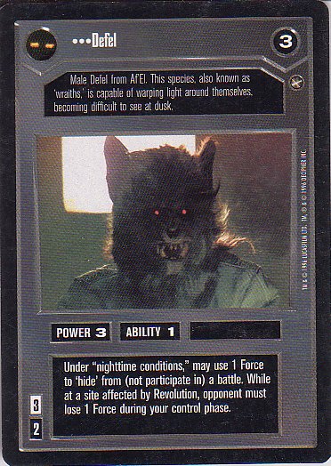 Star Wars CCG 1995 - Defel