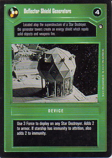 Star Wars CCG 1995 - Deflector Shield Generators