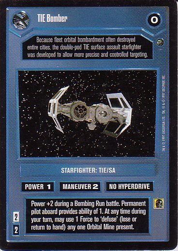 Star Wars CCG 1995 - TIE Bomber