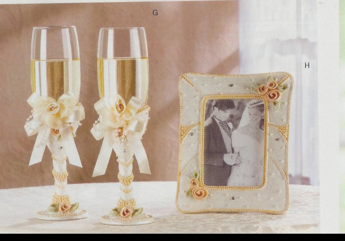 Ceremonial Wedding Glasses & matching frame