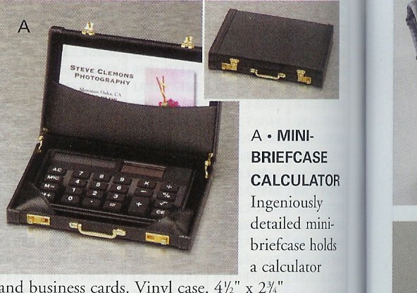 Mini Briefcase Calculator
