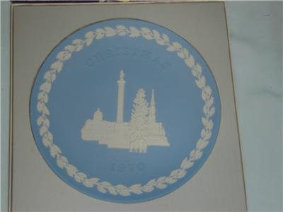 Wedgwood Jasper Christmas Plate 1970 Trafalgar Square