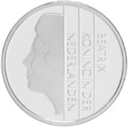 SILVER 2001 NETHERLANDS BEATRIX GUILDEN PROOF COIN