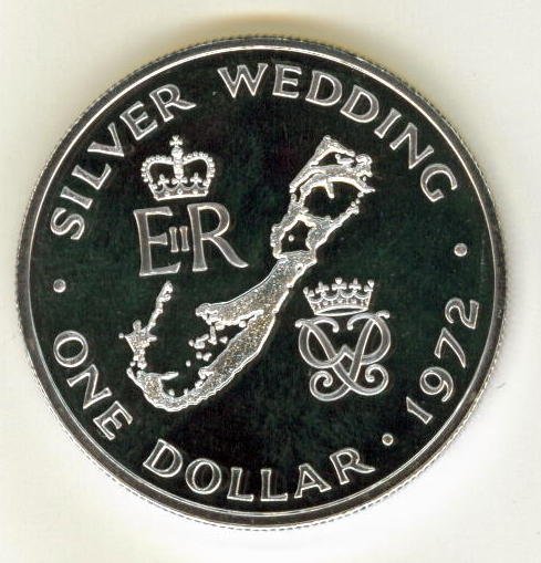 SILVER 1972 BERMUDA DOLLAR PROOF CONDITION !