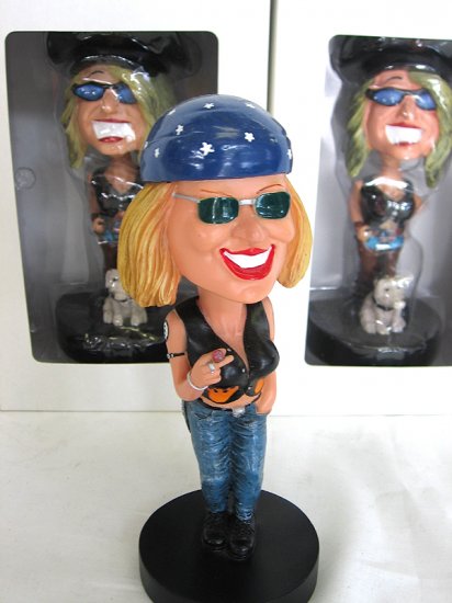 Trixie The Bobble Head Bobbing Head Biker Doll