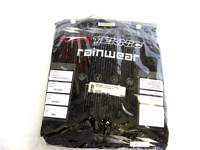 Teknic Rainsuit Black or Yellow XXL XXXL Rain Suit On Sale 29.95
