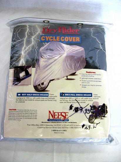 Dry Rider Motorcycle Cover On Sale 62.95