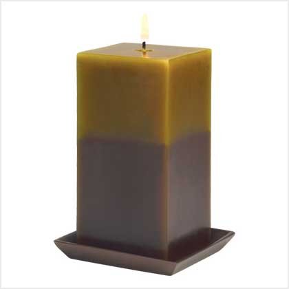 EARTH TONE PILLAR CANDLE