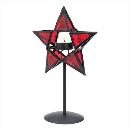 RUBY STAR CANDLE LAMP