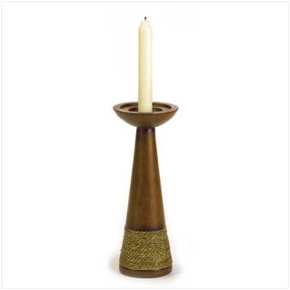 ROPE-TRIM CANDLEHOLDE