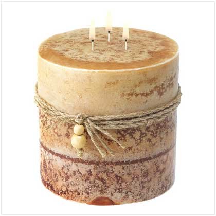 RUSTIC WOOD OVERSIZED PILLAR-ITEM #39244-BUY 1, GET 1 FREE
