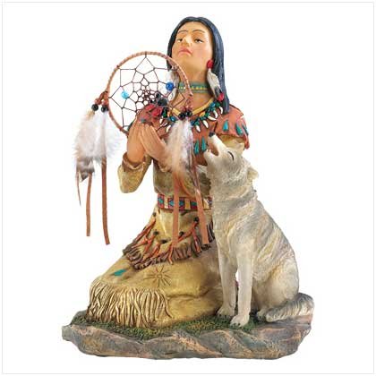 NEW! WOLF PRIESTESS STATUE-ITEM #39355