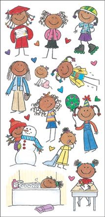 Me & My Big Ideas African American Girl Stickers