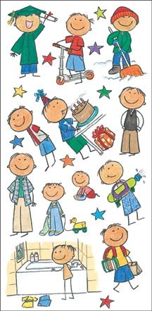 Me & My Big Ideas Asian American Boy Stickers