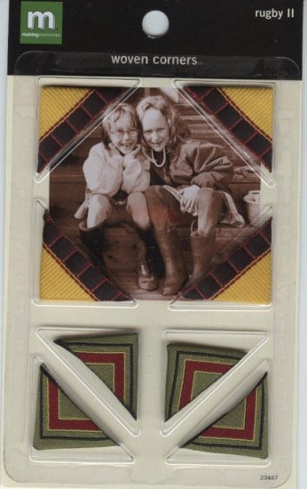 Making Memories Rugby II Woven Photo Corners