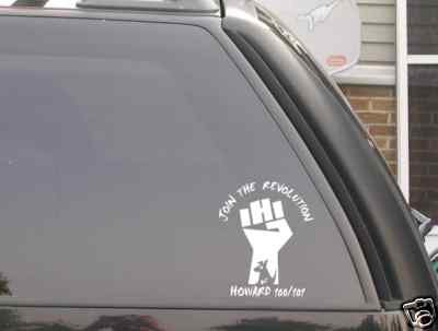 Howard Stern fist logo decal *JOIN THE REVOLUTION*FREE SHIP