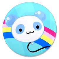 Panda Balloon Pocket Mirror