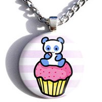 Pink Pandacake Necklace