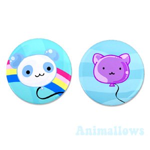 Animal Balloon Magnets Set of 2