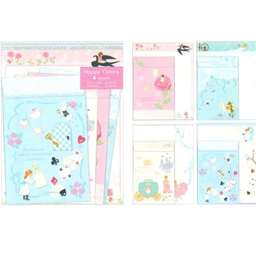 San-X Happy Colors Letter Set: Fairy Tales