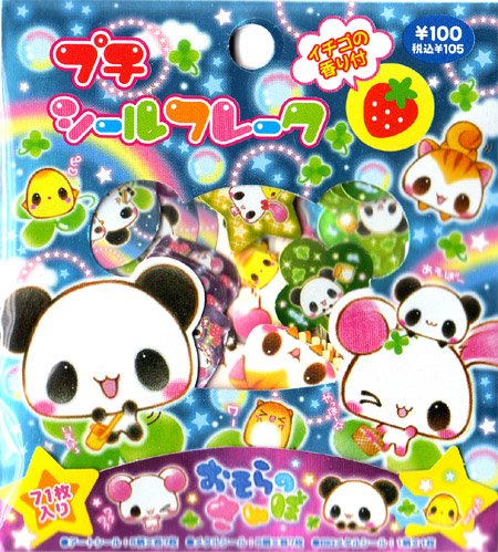 Panda, Bunny, and Squirrel 71-Piece Sticker Sack