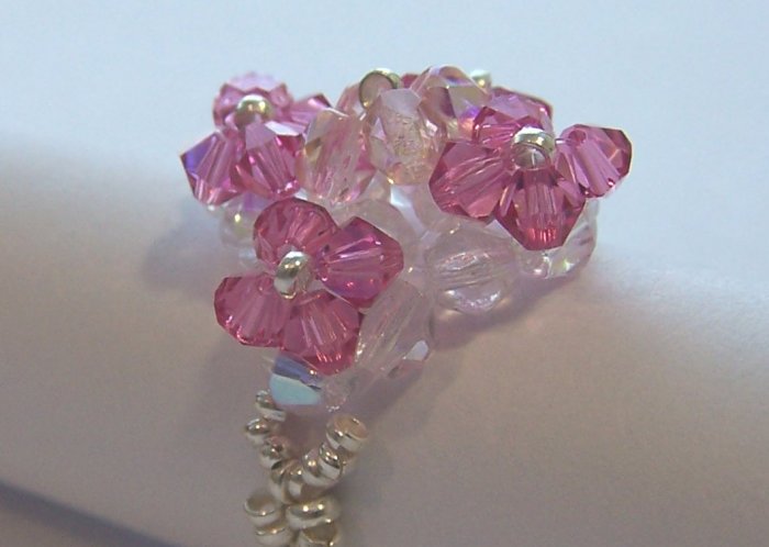 swarovski crystal ring - anillo de cristal swarovski