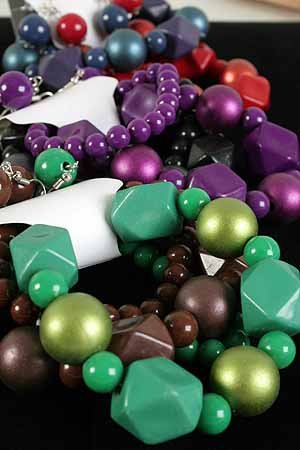 Bracelet & Earring Sets Ball Metallic & Blacks/DZ **NEW** Stretch,6 color asst, Winter Sellection