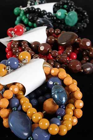 Bracelet & earring Sets Lucite Bead W Large Marble Blocks/DZ **NEW** 6 Winter Color Asst,Stretch