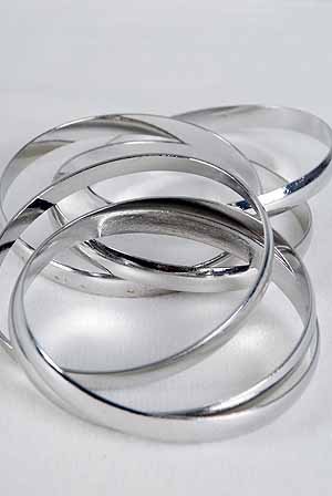Bracelet Bangle Metal 3 Pcs Inertwine/DZ ** New Arrival**
