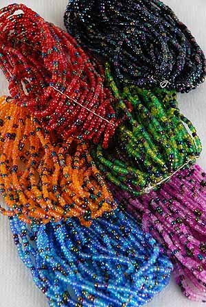 Bracelet Bunch Beads with Stretch/DZ 6 Color Asst