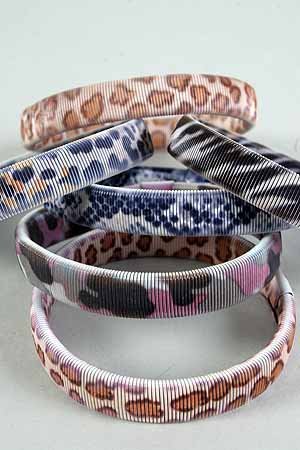Sleeve Holders Or Bracelet/Stretchy Animal Print Asst Patterns