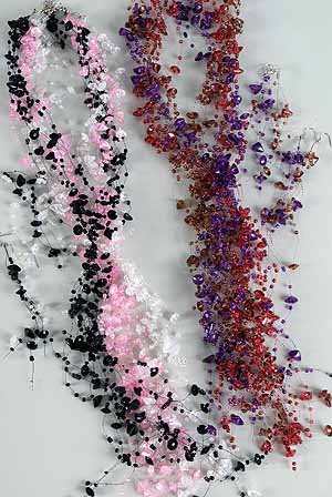 Necklace Set Lucite Beads 30'' asst colors