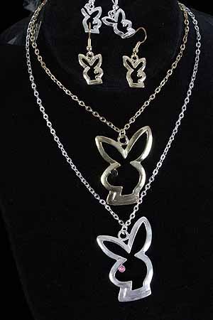 Necklace Sets Rabbit Cast/DZ ** New Arrival** Choose Gold or Silver Finish