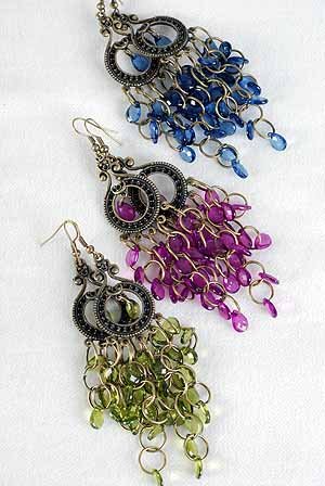 Earrings Chandlair Victoria Look 3'' long/DZ 6 Color asst