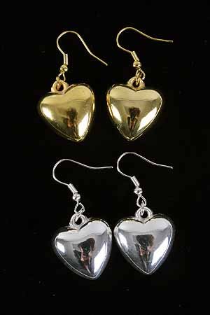 Earrings Large Puff Heart /DZ **New Arrival** Tiffany Look