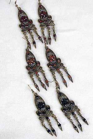 Earrings Victorian Collection Color Asst/Dz **NEW** 6 Color asst
