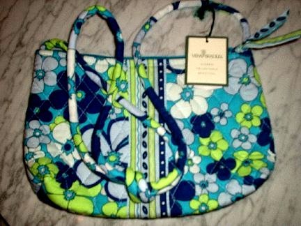 vera bradley turquoise tote