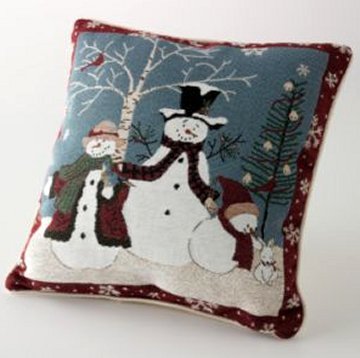 NEW Christmas Holiday Embroidered decorative pillows (2) NWTs Beautiful