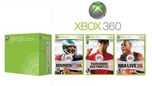 Xbox 360 core Sports Bundle System With 3 Sports Games