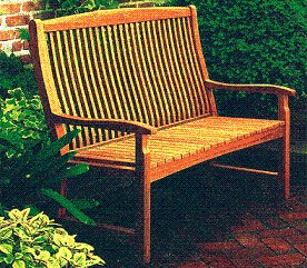 CURVED BACK BENCH