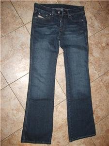 NEW DIESEL ITALY MADE STRETCH BOOTCUT JEANS Sz 27