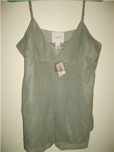 Abercrombie & Fitch silk cami tank top shirt Sz L ~NEW~ -