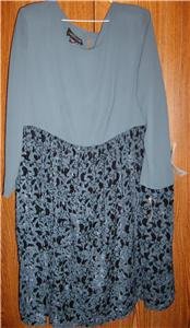 Womens Plus Size Dress Carole Little 16W 2X NWT $158