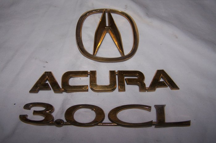 Acura CL Truck emblems gold