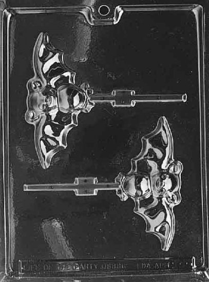 BAT LOLLY CHOCOLATE CANDY MOLD - HALLOWEEN CANDY, PLASTER, SOAP MOLD MOLDS