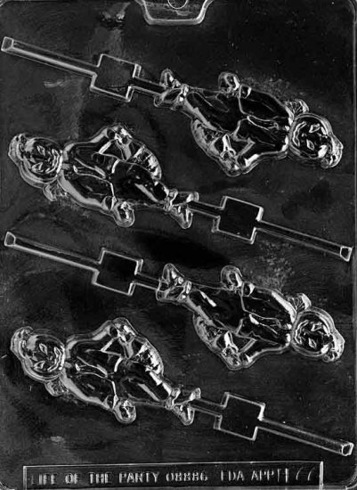 PUMPKIN MAN LOLLY CHOCOLATE CANDY MOLD-HALLOWEEN CANDY MOLD-CANDY,PLASTER,SOAP MOLD MOLDS
