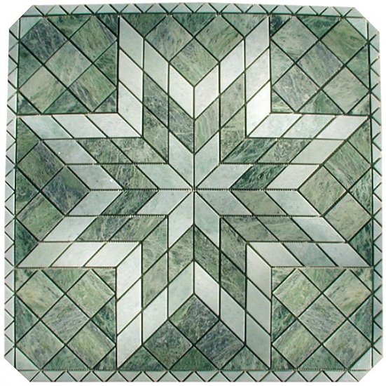 Marble Mosaic Medallion - 32 inch