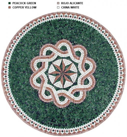 Marble Mosaic Medallion with Popular Design 31.5 inch