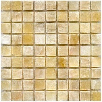 Loose Polished Honey Onyx Marble Mosaic Tesserae 7mm Thick