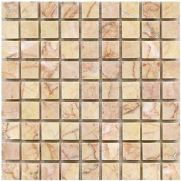 Loose Polished Giallo Reale Marble Mosaic Tesserae 7mm Thick